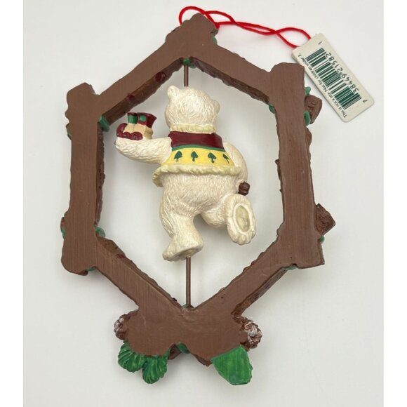 Midwest Of Cannon Falls Polar Bear Christmas Tree Ornament Artist Painter Spins - Picture 2 of 6
